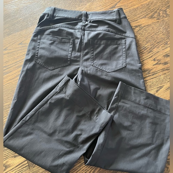 Woman Lululemon 26 wide leg pocket pants stretch city sleek 5 pocket ankle - Picture 7 of 10